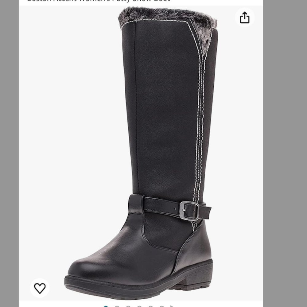 Boston Accent Women's Patty Snow Boot - Size 8 - Black
